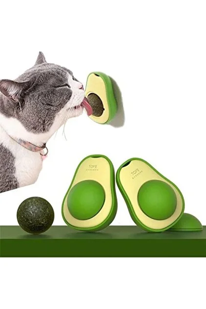Yenilebilir Kedi Nanesi Otu Avokado Oyun Topu – Doğal, Eğlenceli ve Stres Azaltıcı