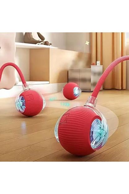 Otomatik Hareketli Top Kedi Oyuncağı – USB Şarjlı, Akıllı ve Eğlenceli